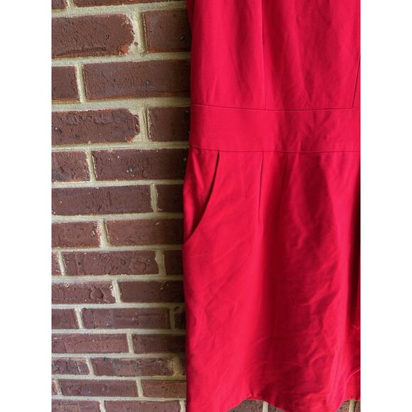Taylor Embellished Shoulder Dress‎ size 18W Red with Pockets - Picture 4 of 13